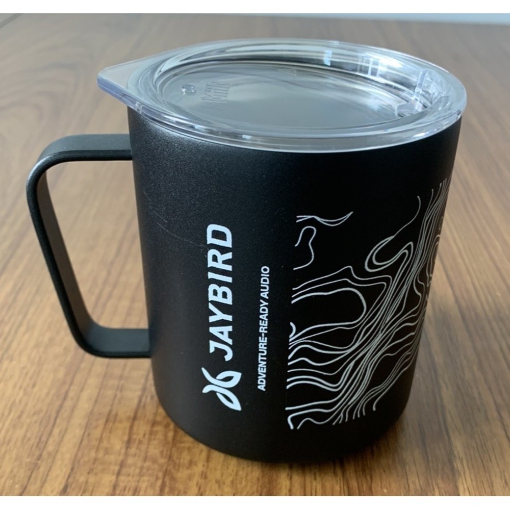 Jaybird MiiR 12oz Black Stainless Insulated Coffee Travel Camp Mug Handle & Lid